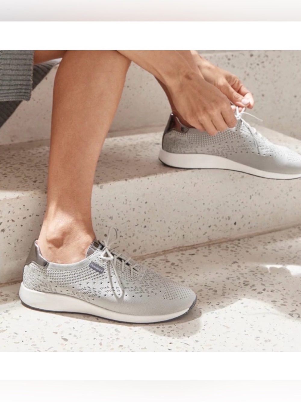 Frankie4 Saving Soles DiMiTY Silver Grey Shoes